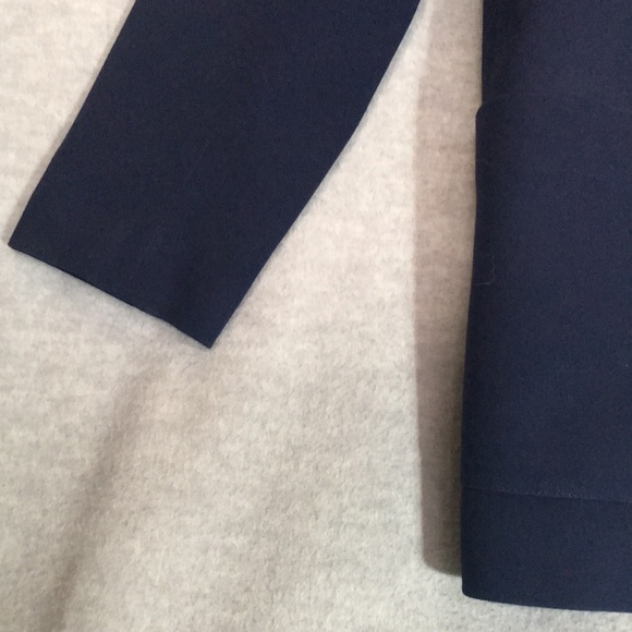 KORET Navy Blue Gold Trim Wrinkle Resistant Fully Lined Like New Career Blazer - Picture 8 of 16